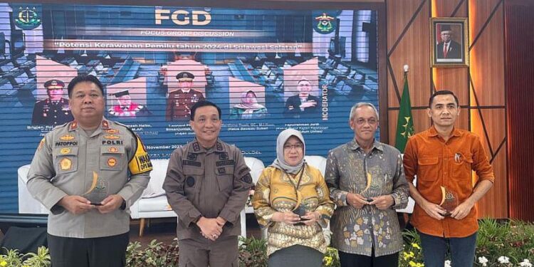 Lewat FGD, Kejati Sulsel Petakan Potensi Kerawanan Pemilu 2024 di Sulsel